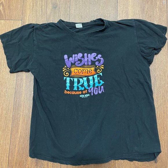 Kids Wish Network Black Tee - Picture 1 of 4